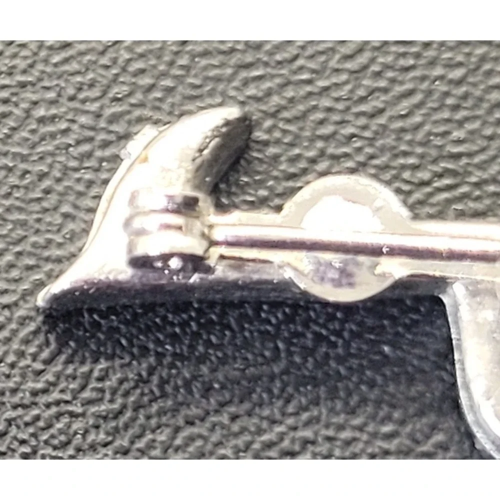 Unbranded Eighth Music Note Brooch Women OS Silver Rhinestone Excellent Musical